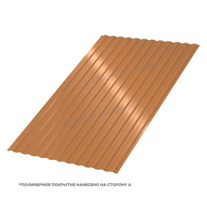 Профлист Металл Профиль МП-10 0,5 AGNETA® Copper/Copper/Медный/Медный | B