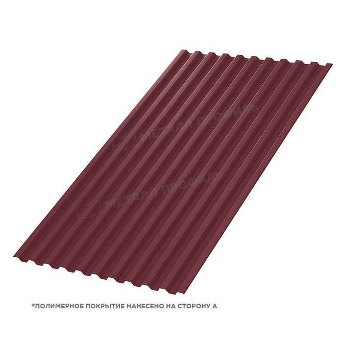 Профлист Металл-Профиль С-21 VikingMP® 0.45 мм RAL 3005 Красное вино