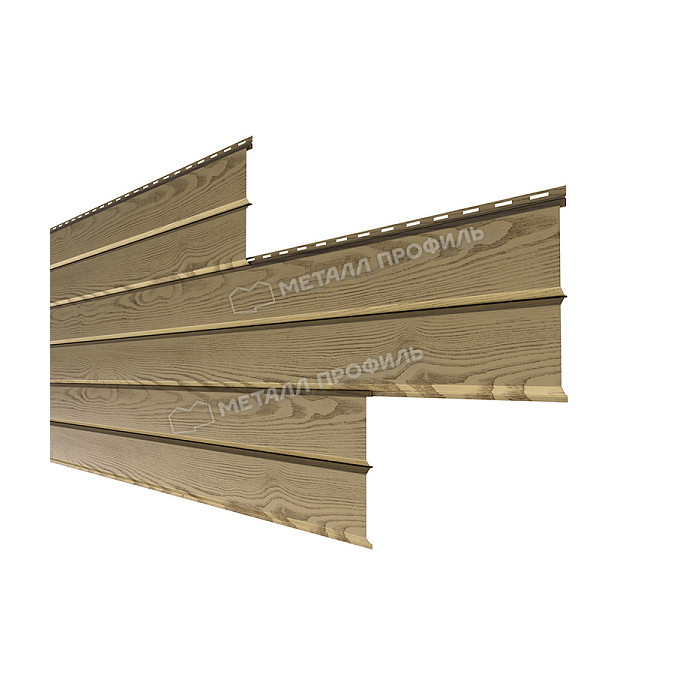 Сайдинг МЕТАЛЛ ПРОФИЛЬ Lбрус-XL-В-14х335 (ECOSTEEL_MA-01-Сосна-0.5)